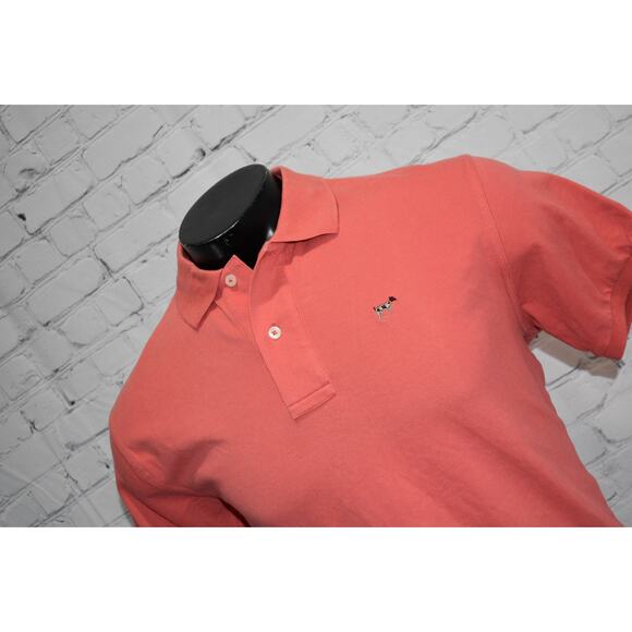 Southern Point Golf Polo Shirt Mens Size Small Pointer Dog Hunting Pink Cotton - Picture 1 of 6